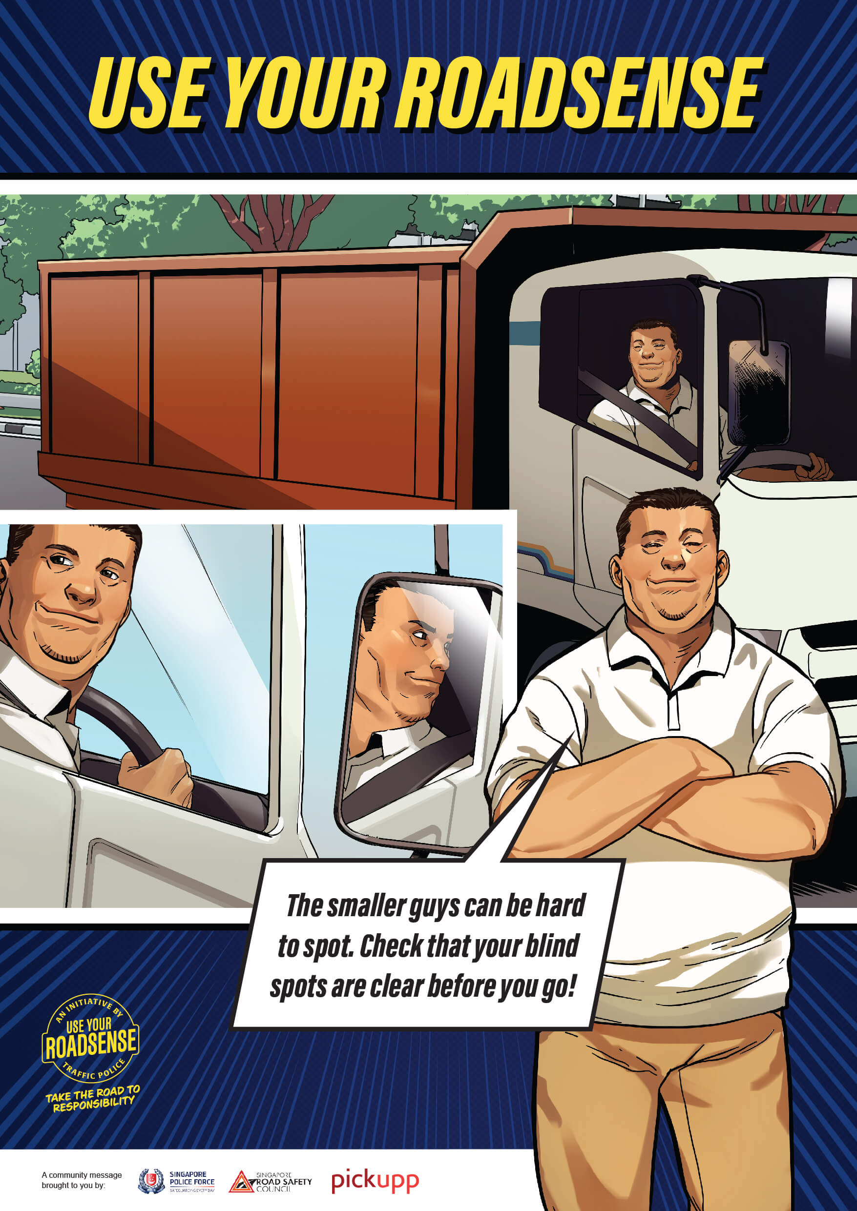 Pickupp x SPF Road Safety Tip Blind Spots